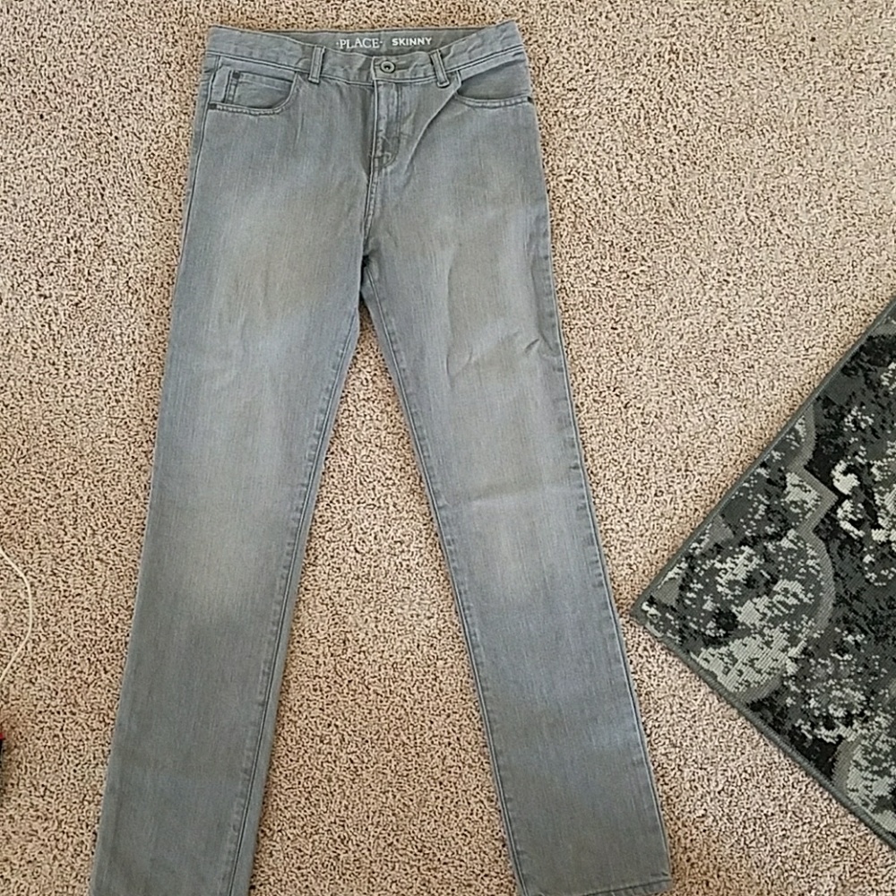 Gray skinny jeans size 14
